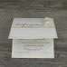 Blind Foiling Invitation Card with Lace Decoration Ivory Card 